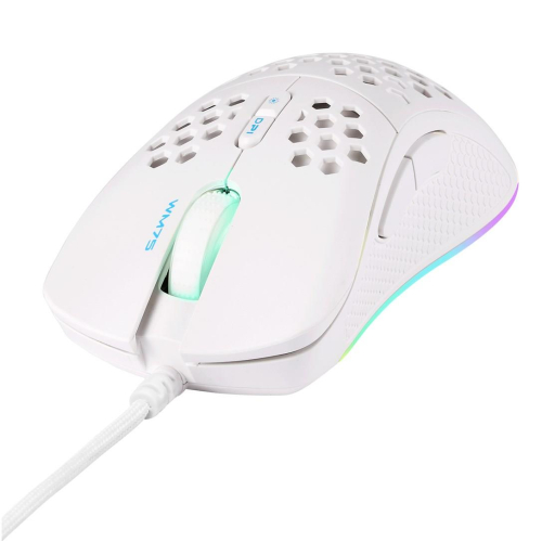 Deltaco Gaming GAM-108-W myszka Dla praworęcznych USB Typu-A Optyczny 6400 DPI