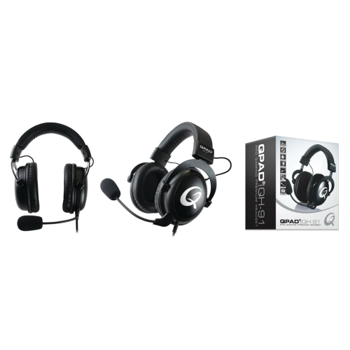 QPAD QH-91 Zestaw słuchawkowy Przewodowa Opaska na głowę Gaming Czarny-25677176