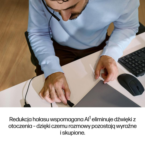 HP Poly Mission 425 – przewodowy zestaw słuchawkowy USB stereo (opakowanie zbiorcze)-25677355