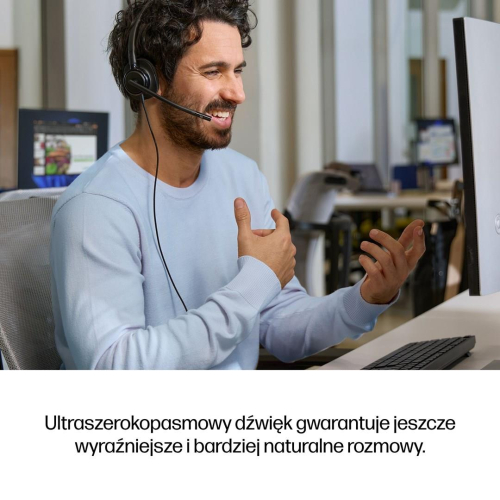 HP Poly Mission 425 – przewodowy zestaw słuchawkowy USB stereo (opakowanie zbiorcze)-25677361