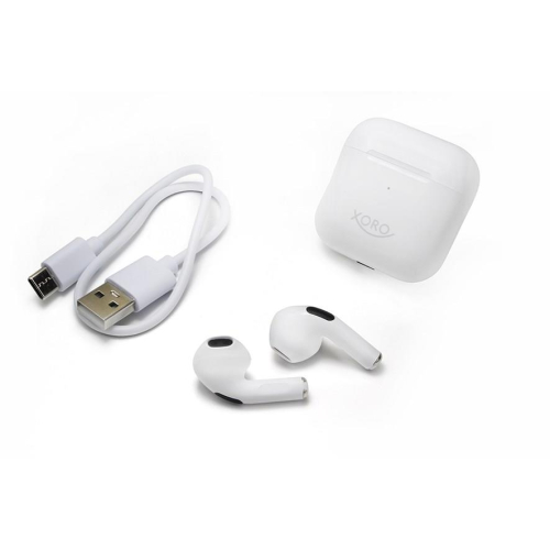 Xoro KHB 30 Zestaw słuchawkowy True Wireless Stereo (TWS) Douszny Połączenia/Muzyka/Sport/Codzienność Bluetooth Bia
