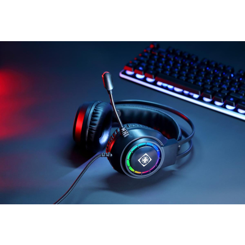 Deltaco Gaming GAM-168 słuchawki/zestaw słuchawkowy Przewodowa Opaska na głowę USB Typu-A Czarny-25677533