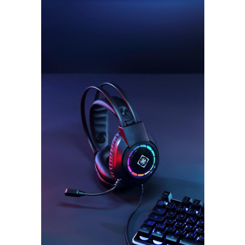 Deltaco Gaming GAM-168 słuchawki/zestaw słuchawkowy Przewodowa Opaska na głowę USB Typu-A Czarny-25677535