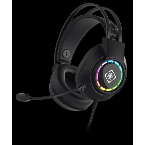 Deltaco Gaming GAM-168 słuchawki/zestaw słuchawkowy Przewodowa Opaska na głowę USB Typu-A Czarny