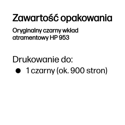 HP Oryginalny czarny wkład atramentowy 953-25690351