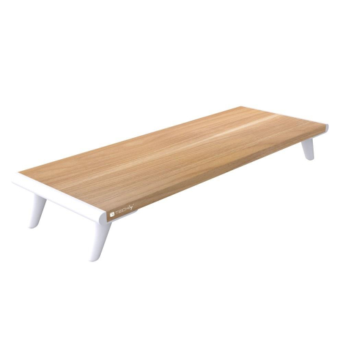 Techly ICA-MS 389 uchwyt / stojak do monitorów Biurko Biały, Drewno-25693930
