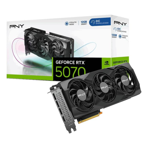 Karta graficzna PNY GeForce RTX 5070 Overclocked Triple Fan 12GB-25695581