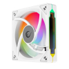 RAMPAGE WENTYLATOR DO OBUDOWY 120MM 1800RPM INFINITE LOOP ARGB WHITE PWM-25720876