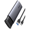 Ugreen kieszeń na dysk obudowa dysku twardego M.2 B-Key SATA 3.0 5Gbps szary + kabel USB Typ C (CM400)