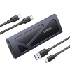 Obudowa Ugreen CM578 15512 na dysk M.2 NVMe 10Gbps - czarna + kabel USB-C / USB-A + kabel USB-C / USB-C