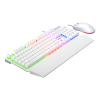 RAMPAGE FORTUNA ZESTAW GAMINGOWY KLAWIATURA Z PODKŁADKĄ I MYSZ 12800 DPI WHT-25725958
