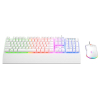 RAMPAGE FORTUNA ZESTAW GAMINGOWY KLAWIATURA Z PODKŁADKĄ I MYSZ 12800 DPI WHT-25725959