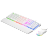 RAMPAGE FORTUNA ZESTAW GAMINGOWY KLAWIATURA Z PODKŁADKĄ I MYSZ 12800 DPI WHT-25725960