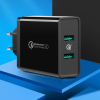 Ugreen ładowarka sieciowa 2xUSB-A 36W QC3.0 czarna (CD161)-25735786