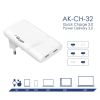 AKYGA ŁADOWARKA 2X USB-C AK-CH-32-25735832