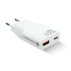 EVERACTIVE ŁADOWARKA SIECIOWA 1 X USB, 1 X USB-C QUICK CHARGE 3.0 20W SUPER SLIM BIAŁA SC-340Q-25735975