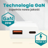 EVERACTIVE ŁADOWARKA SIECIOWA 1 X USB, 1 X USB-C QUICK CHARGE 3.0 20W SUPER SLIM BIAŁA SC-340Q-25735981