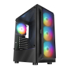 RAMPAGE OBUDOWA PC Z OKNEM SHIVA 4X WENTYLATOR 120MM RAINBOW BLACK
