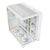 RAMPAGE OBUDOWA PC ZE SZKŁEM HARTOWANYM SEALITE 7X WENTYLATOR ARGB PWM WHITE-25749374