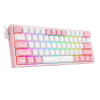 REDRAGON K617-RGB Fizz RGB White/Pink klawiatura USB Różowy, Biały-25756552