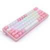 REDRAGON K616 Fizz Pro white/pink klawiatura USB + RF Wireless + Bluetooth Różowy, Biały-25756695