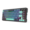 REDRAGON K724GBG-RGB-PRO Behemoth klawiatura USB + RF Wireless + Bluetooth Szary, Niebieski-25756705