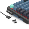 REDRAGON K724GBG-RGB-PRO Behemoth klawiatura USB + RF Wireless + Bluetooth Szary, Niebieski-25756711