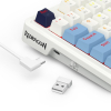 REDRAGON K728WBB-RGB-PRO Antonium Pro klawiatura USB + RF Wireless + Bluetooth Biały, Niebieski-25756731