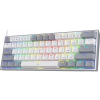 REDRAGON K617-RGB Fizz RGB White/Grey klawiatura USB Szary, Biały