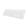 NATEC KLAWIATURA TANG US BEZPRZEWODOWA BT + 2.4GHZ CICHA SLIM BIAŁA-25756987