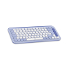 Logitech Pop Icon Combo klawiatura Dołączona myszka Uniwersalne Bluetooth QWERTY Turecki Liliowy, Biały-25757062