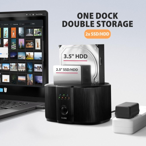ADSA-SC Stacja dokująca, USB 3.2 Gen 1 - 2x SATA 6G 2.5