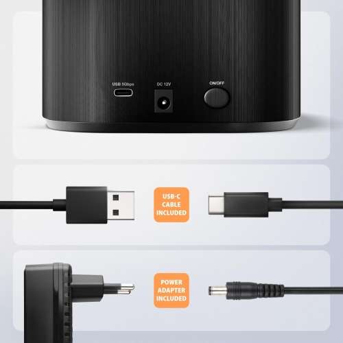 ADSA-SC Stacja dokująca, USB 3.2 Gen 1 - 2x SATA 6G 2.5