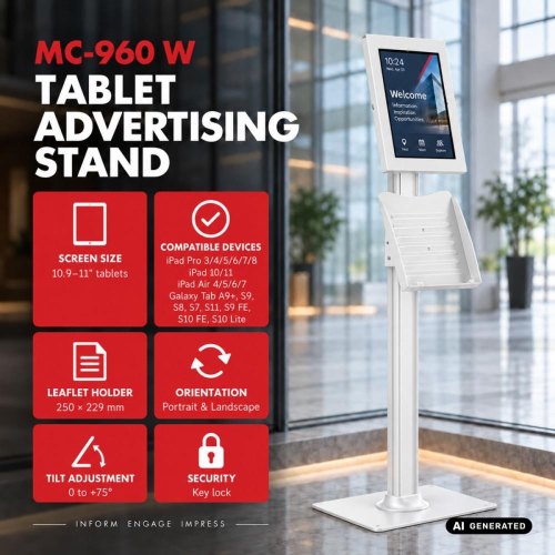 Uchwyt reklamowy do tabletu z MC-960 W-25703676