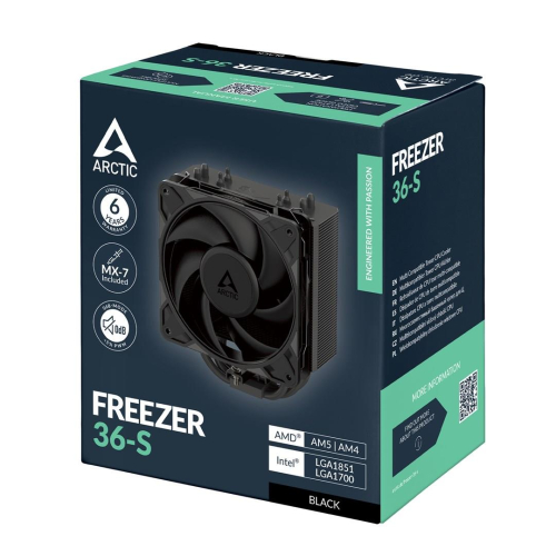 ARCTIC Freezer 36-S Procesor Chłodnica powietrza 12 cm Czarny 1 szt.-25720240