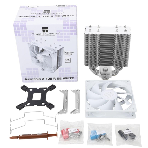Thermalright Assassin X 120 REFINED SE WHITE Procesor Radiator 12 cm Aluminium, Czarny 1 szt.-25720388