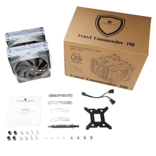 Thermalright Frost Commander 140 Procesor Chłodnica powietrza 12 cm Czarny, Srebrny 1 szt.-25720402