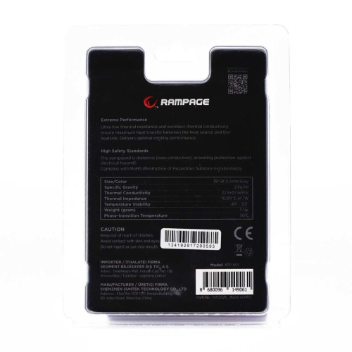 RAMPAGE TERMOPAD XTP-001 38×38×02 MM PTM-25720526
