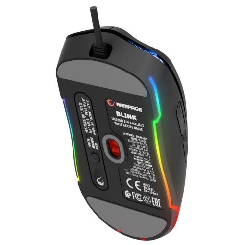 RAMPAGE MYSZ GAMINGOWA PRZEWODOWA 12800DPI BLINK BLACK-25726528