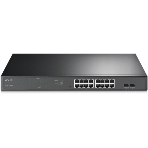 TP-Link TL-SG1218MPE Zarządzany L2 Gigabit Ethernet (10/100/1000) Obsługa PoE 1U Czarny