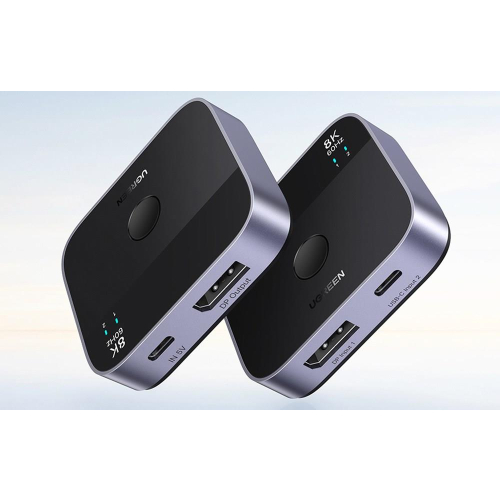 Switch Ugreen DisplayPort/USB-C do USB-C - szary-25730924
