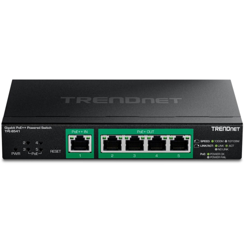 Przełącznik Trendnet TPE-B541, Zarządzany, Gigabit Ethernet, Pełny dupleks, PoE, Możliwość montażu na ścianie-2