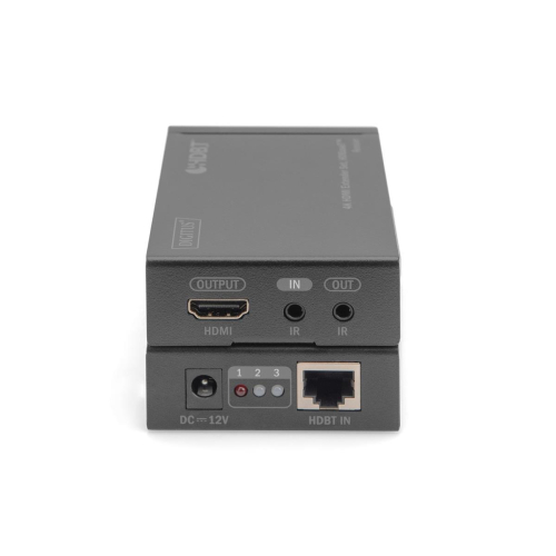 Extender HDMI do 70m po Cat.5e UHDHDBaseT 4K 30Hz 3D HDCP 2.2 z IR, audio (zestaw)-25735088