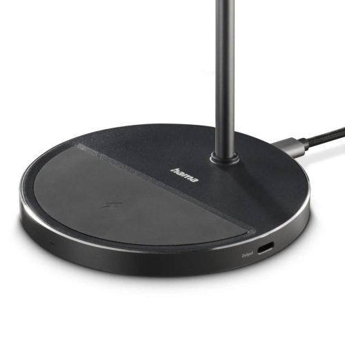 Hama 00201738 ładowarka do urządzeń przenośnych Słuchawki, Smartfon Czarny USB Bezprzewodowe ładowanie Szybkie ła