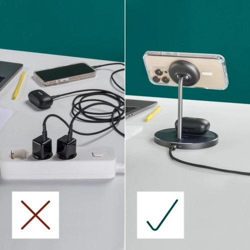 Hama 00201738 ładowarka do urządzeń przenośnych Słuchawki, Smartfon Czarny USB Bezprzewodowe ładowanie Szybkie ła