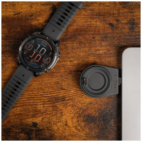 FIXED FIXPOS-GA-BK ładowarka do urządzeń przenośnych Smartwatch, Smartfon, Słuchawki Czarny USB Bezprzewodowe łado