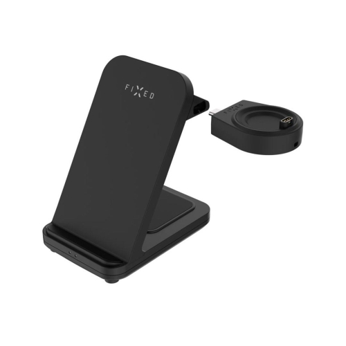 FIXED FIXPOS-GA-BK ładowarka do urządzeń przenośnych Smartwatch, Smartfon, Słuchawki Czarny USB Bezprzewodowe łado