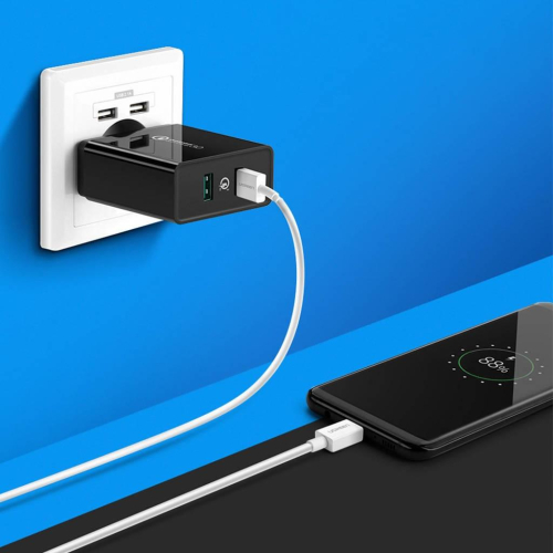 Ugreen ładowarka sieciowa 2xUSB-A 36W QC3.0 czarna (CD161)-25735787