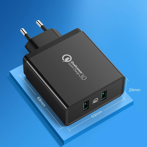 Ugreen ładowarka sieciowa 2xUSB-A 36W QC3.0 czarna (CD161)-25735790