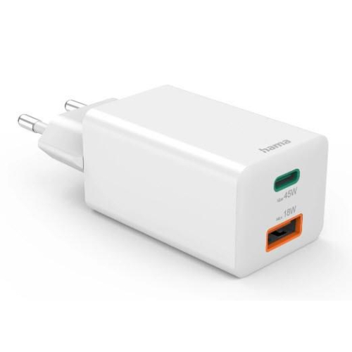 Hama 00201993 ładowarka do urządzeń przenośnych Telefon komórkowy, Laptop, Smartfon, Tablet Biały Prąd przemienny